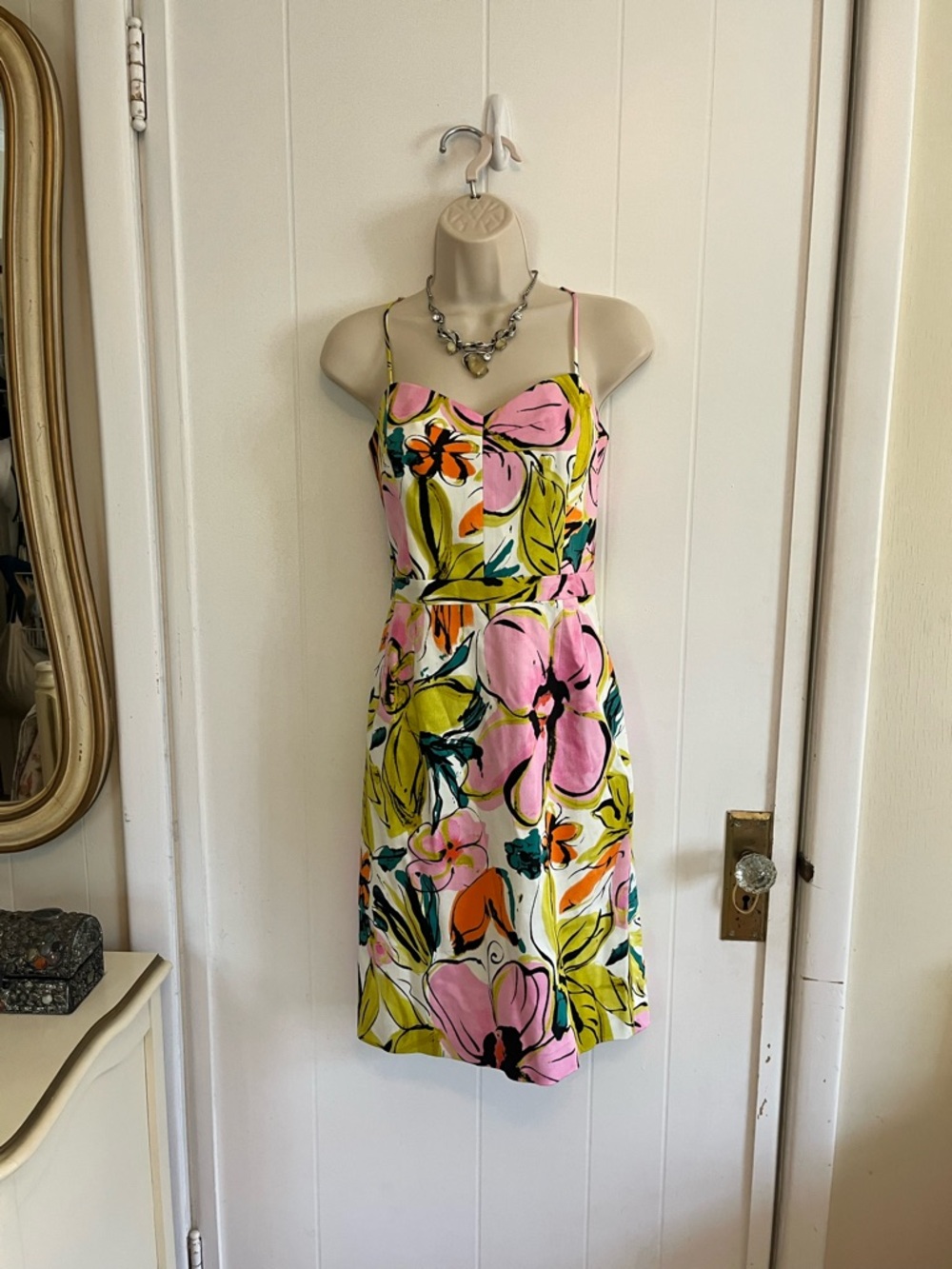 EUC | Milly Floral Print Spaghetti Strap Dress!!